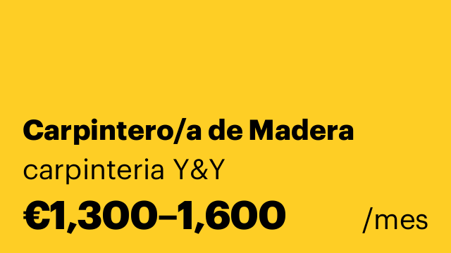 Carpintero/a de Madera