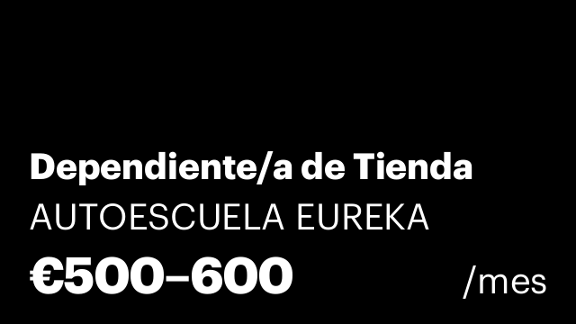 Dependiente/a de Tienda