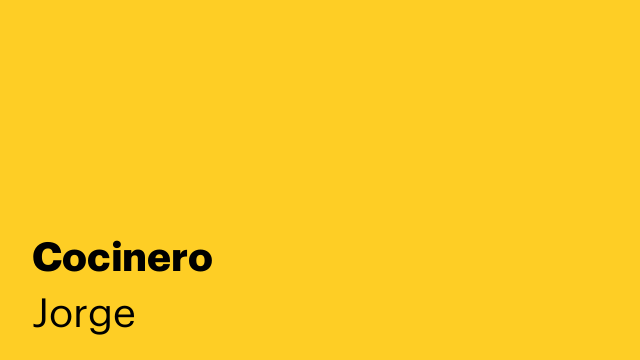 Cocinero