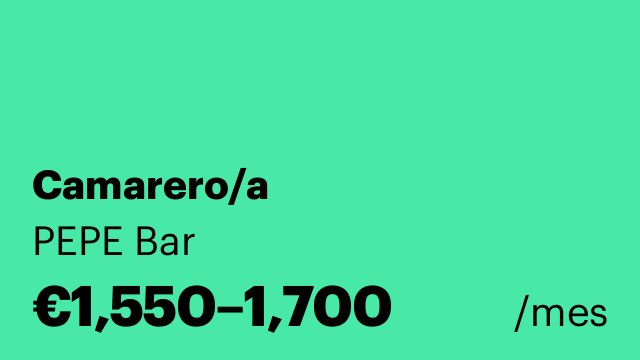 Camarero/a