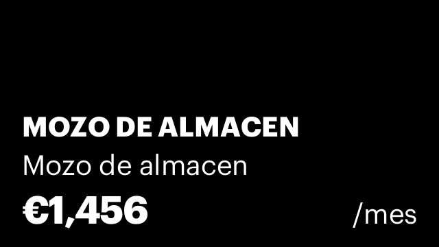MOZO DE ALMACEN
