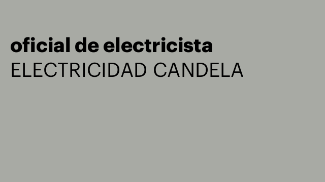 oficial de electricista