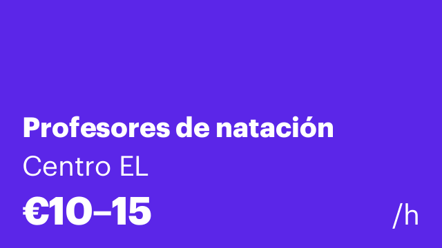 Profesores de natación