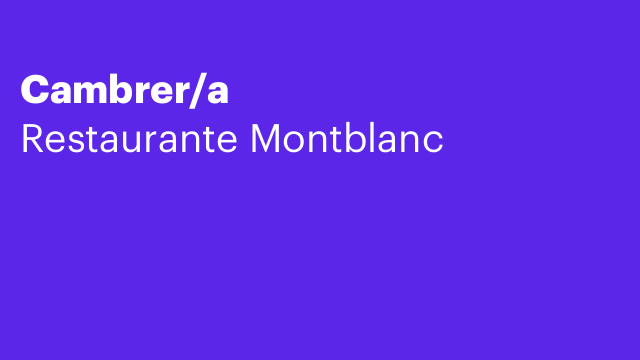 Cambrer/a