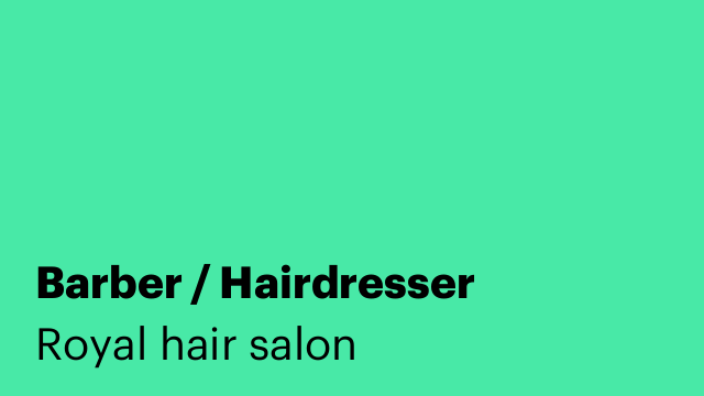 Barber / Hairdresser