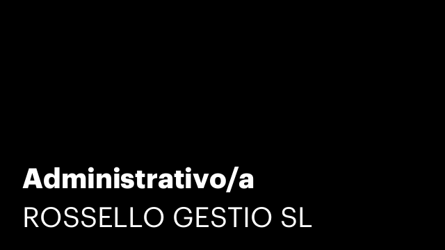 Administrativo/a