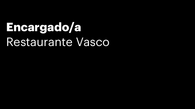 Encargado/a