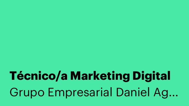 Técnico/a Marketing Digital