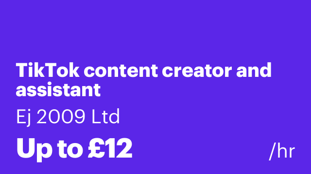 TikTok content creator and assistant