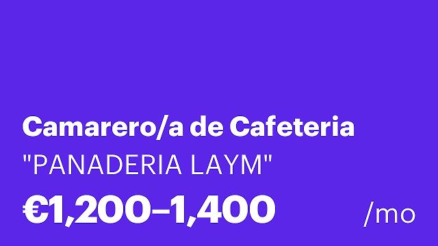 Camarero/a de Cafeteria