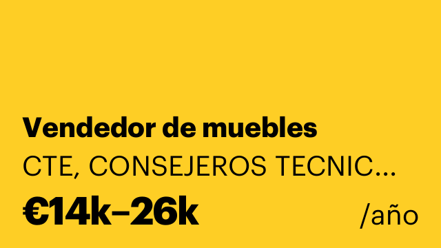 Vendedor de muebles