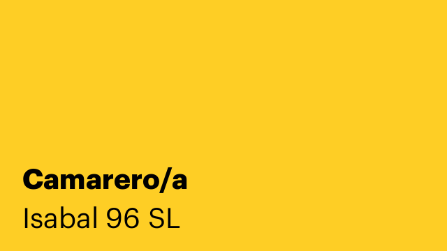 Camarero/a