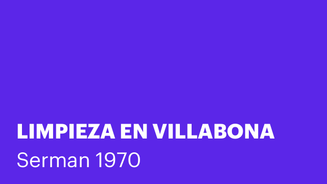 LIMPIEZA EN VILLABONA