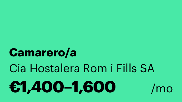Camarero/a