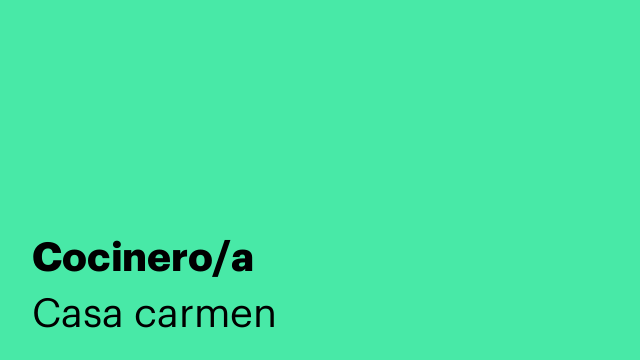 Cocinero/a