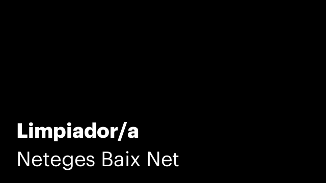 Limpiador/a