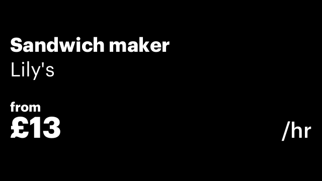 Sandwich maker
