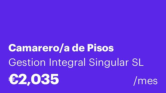 Camarero/a de Pisos