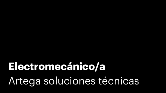 Electromecánico/a