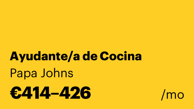 Ayudante/a de Cocina