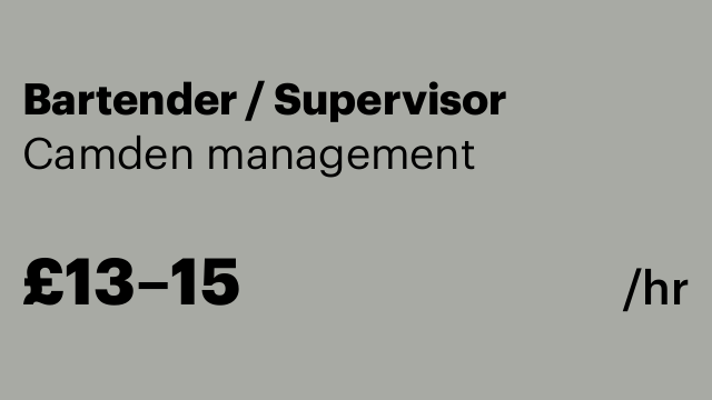 Bartender / Supervisor