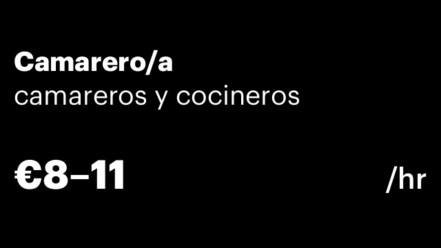 Camarero/a