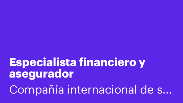 Especialista financiero y asegurador