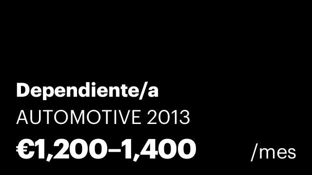 Dependiente/a