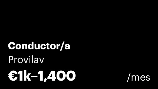 Conductor/a