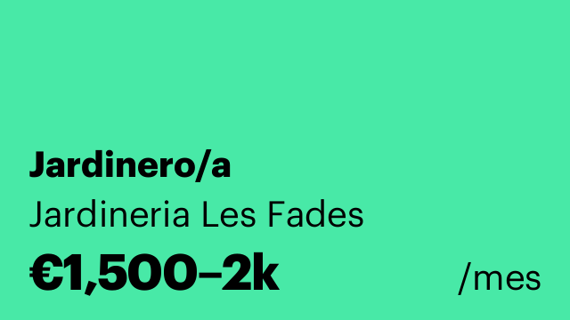 Jardinero/a