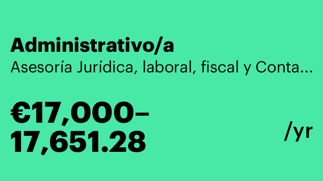 Administrativo/a