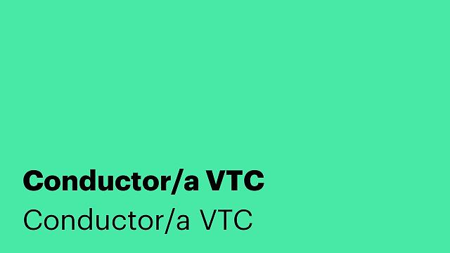 Conductor/a VTC