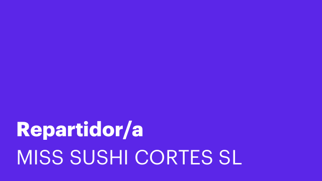 Repartidor/a