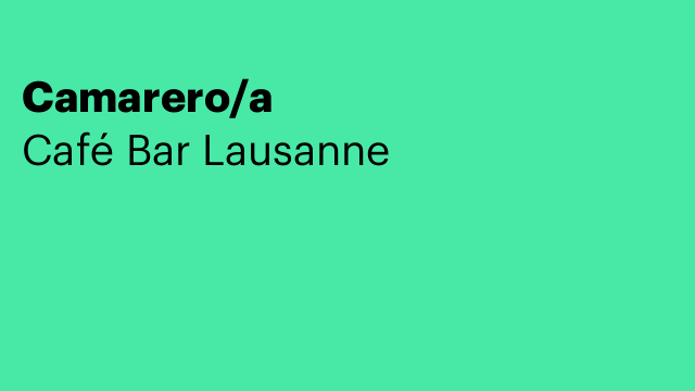 Camarero/a