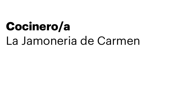 Cocinero/a