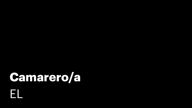 Camarero/a