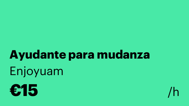 Ayudante para mudanza