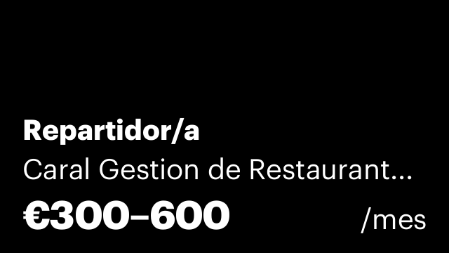 Repartidor/a