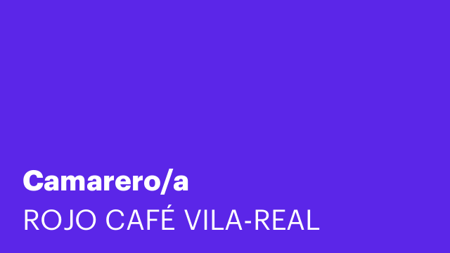 Camarero/a