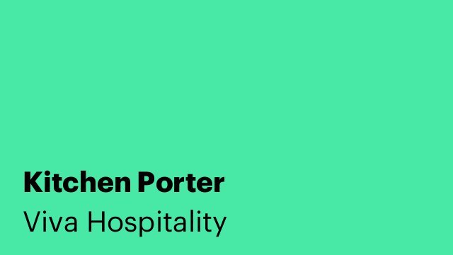 Kitchen Porter