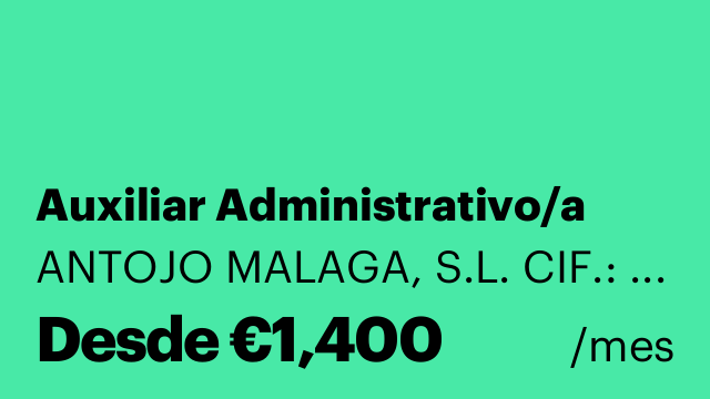 Auxiliar Administrativo/a