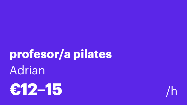 profesor/a pilates