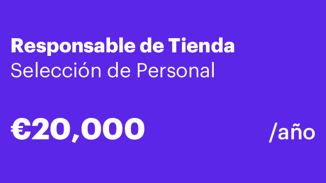 Responsable de Tienda