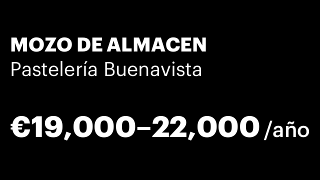 MOZO DE ALMACEN