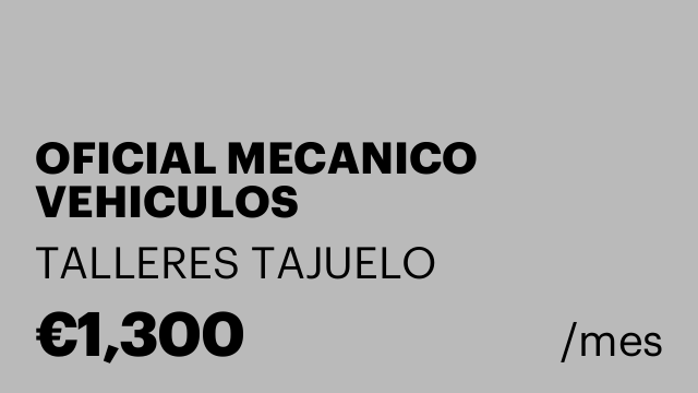 OFICIAL MECANICO VEHICULOS