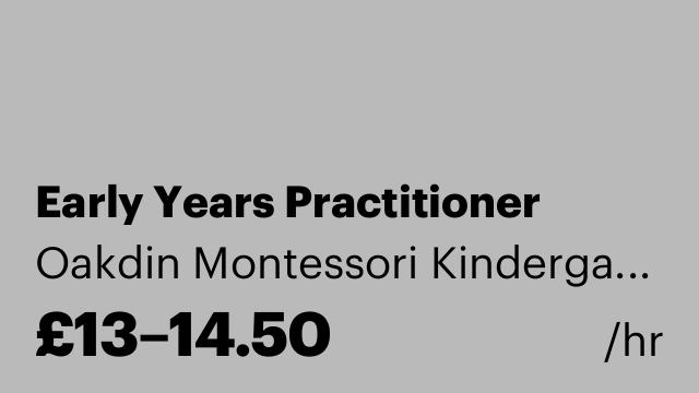 Early Years Practitioner