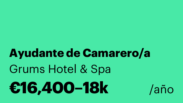 Ayudante de Camarero/a