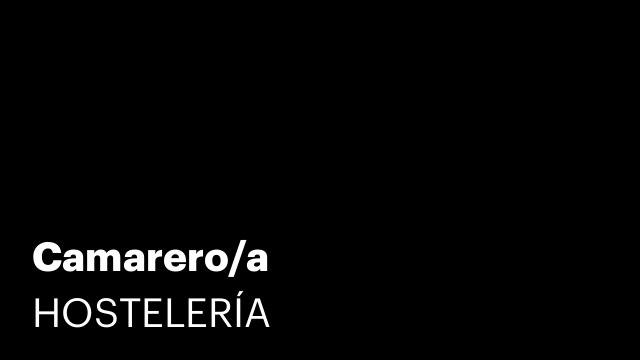 Camarero/a