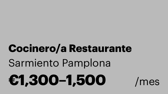 Cocinero/a Restaurante
