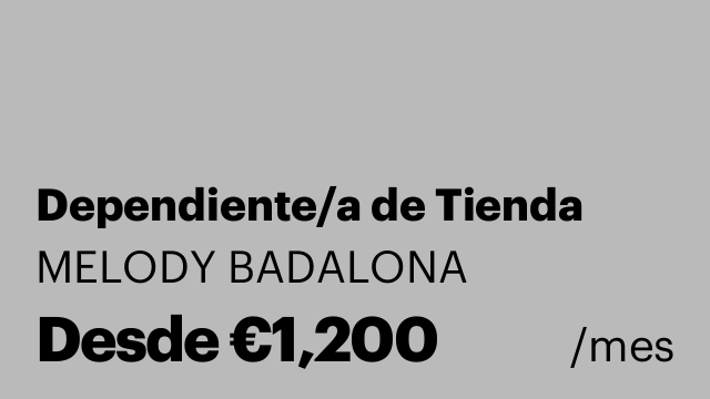 Dependiente/a de Tienda